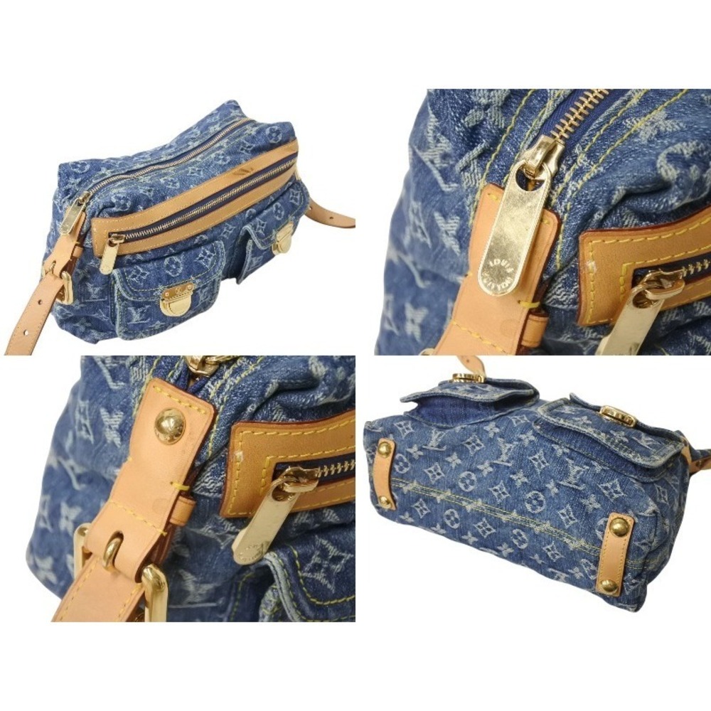 LOUIS VUITTON Baggy Shoulder Bag Monogram Denim Blue - Picture 4 of 9